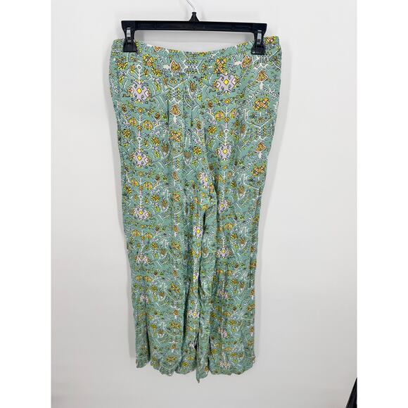 ANTHROPOLOGIE Maeve Printed Tie Waist Wide Leg Pants // 6 - Picture 9 of 11